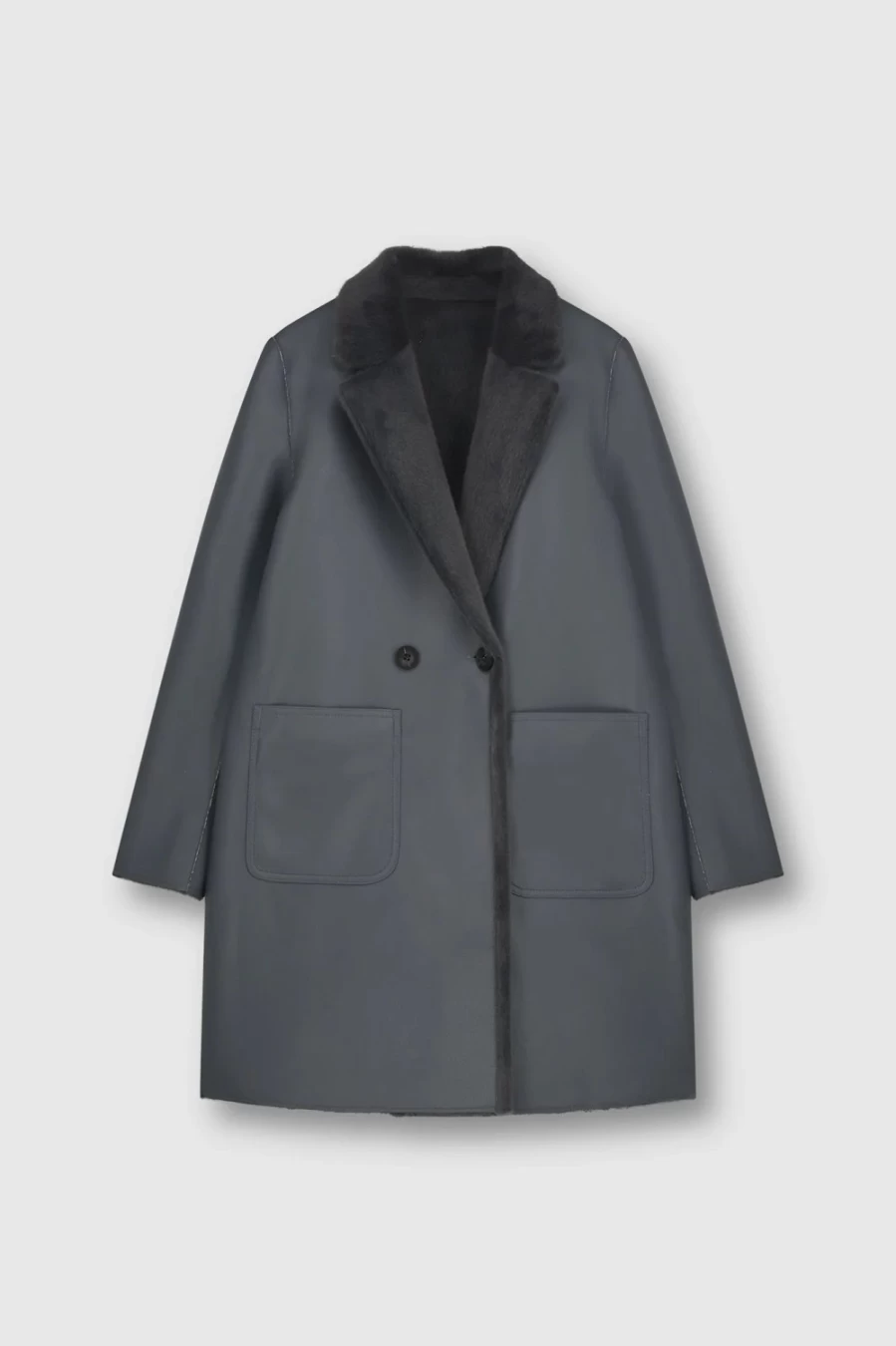 Rino & Pelle Women's Ivon Reversible Coat in Night Color