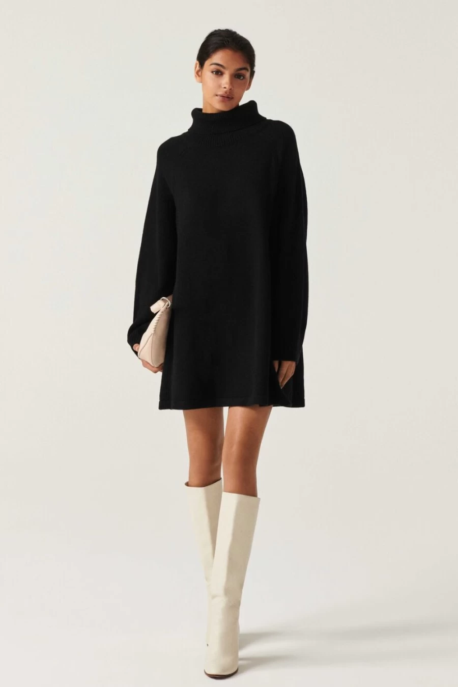 ba&sh Women's Medee Mini Dress in Black - Elegant Short Sleeve Party Dress