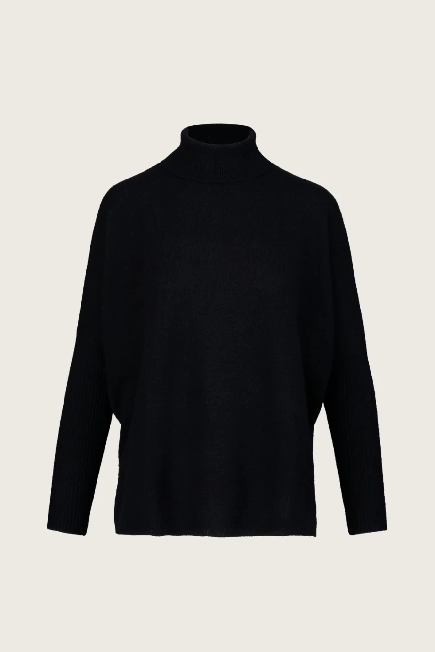 Not Shy Women's Margareth Black Roll Neck Sweater