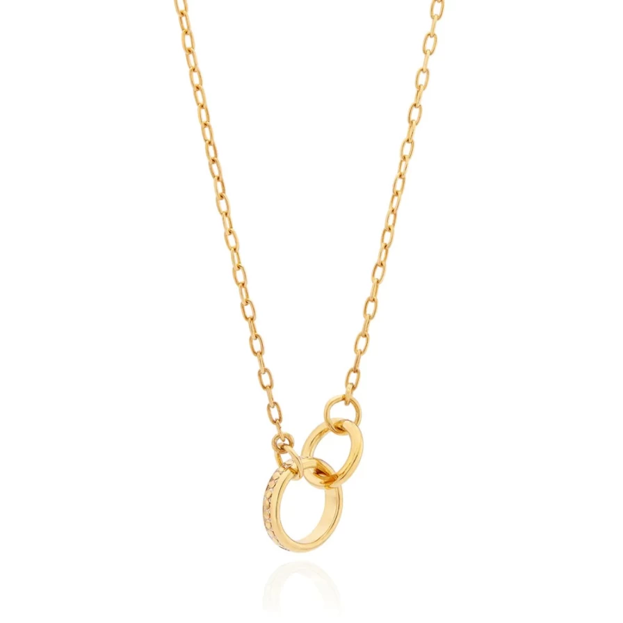 Anna Beck Women's Intertwined Circles Charity Necklace - Elegant Pendant for a Cause