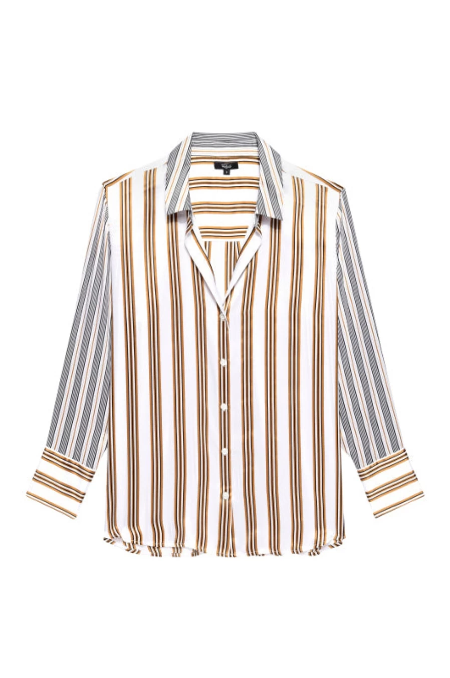 Rails Women's Dorian Shirt in Bronze Mix Stripe - Stylish Striped Top