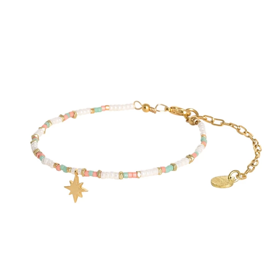 Mishky Pastel Star Light Bracelet for Women - Elegant Glow in the Dark Jewelry Gift