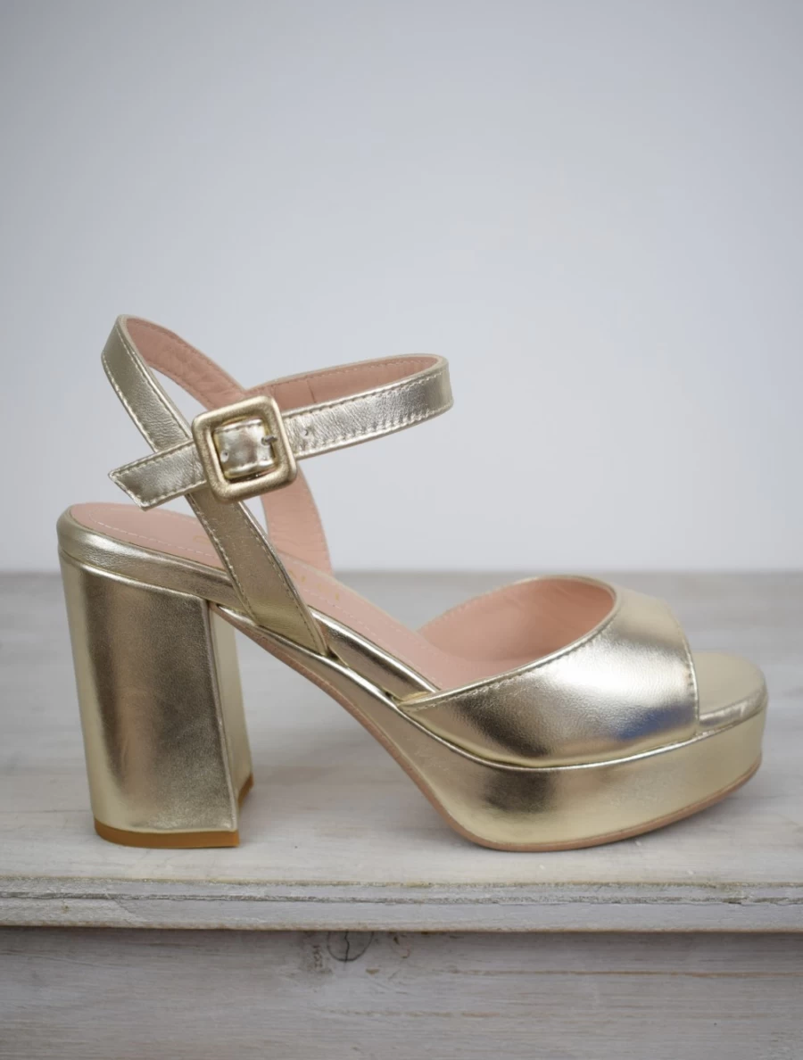 Donna Lei Women's Palma Gold Sandals – Elegant Comfort Footwear
