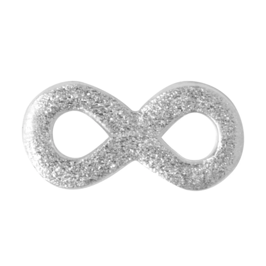 Lulu Copenhagen Infinity Stud Earrings for Women – Sterling Silver Minimalist Hoop Earrings