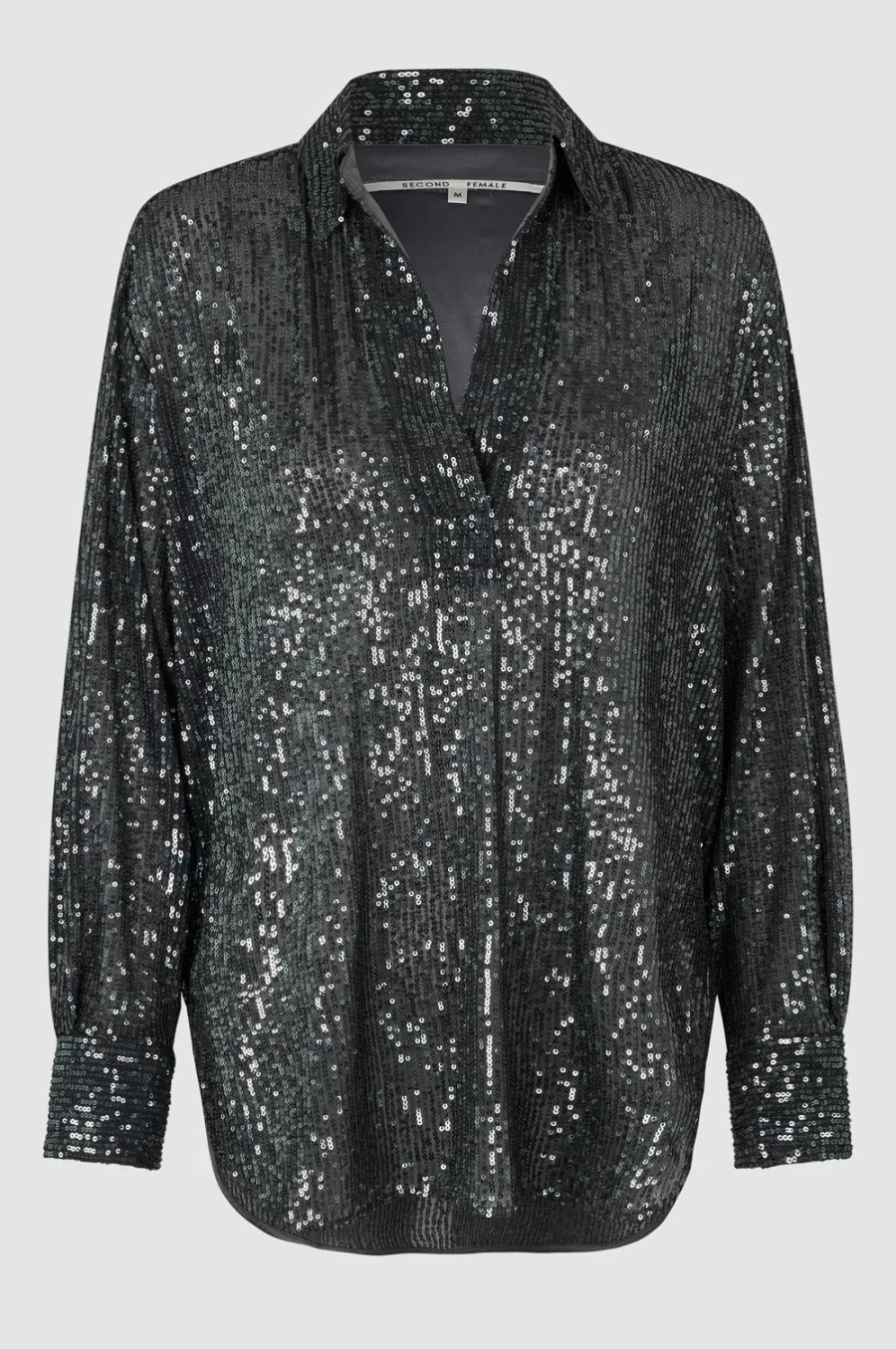 Second Female Women's Moonshine Blouse in Volcanic Ash - Stylish Casual Top