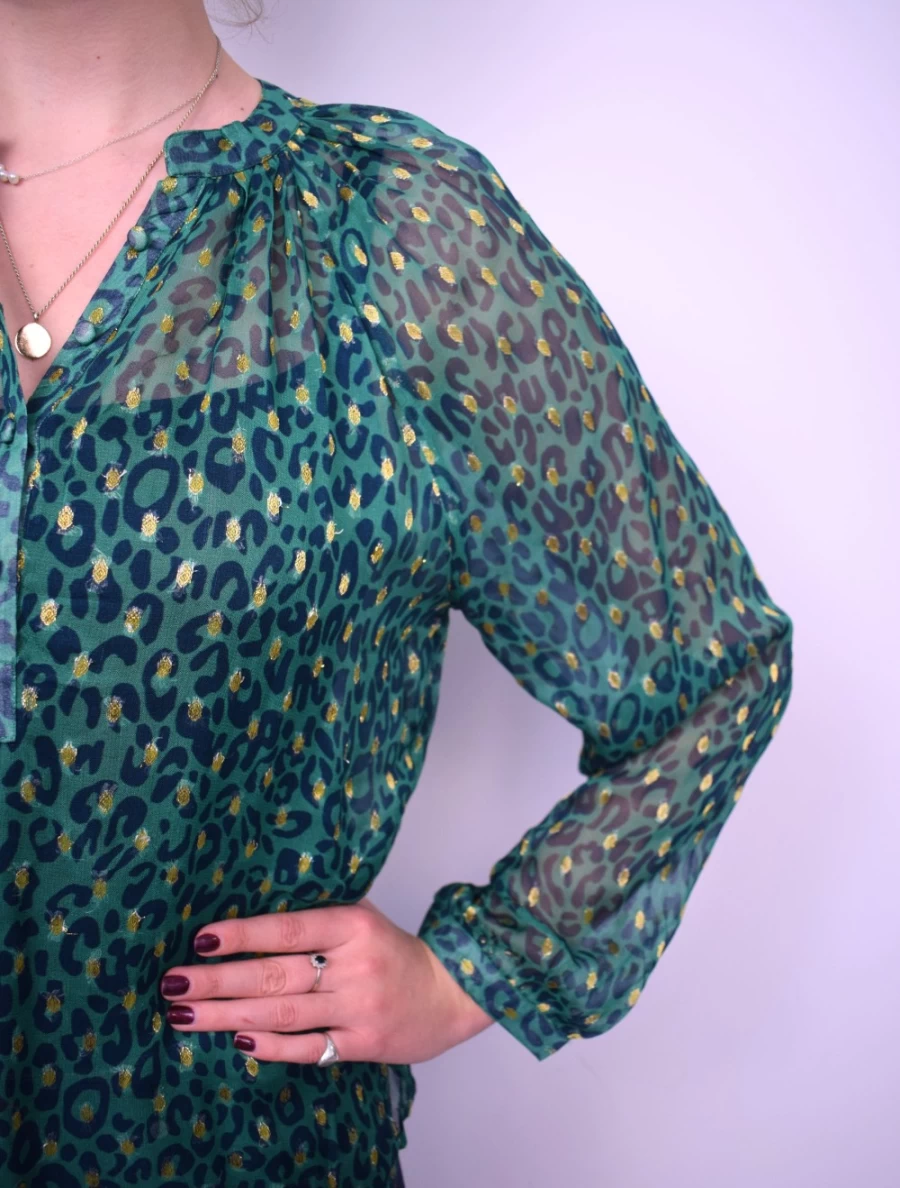 Primrose Park Women's Zion Top Leo 02 - Stylish Casual Blouse for Everyday Wear